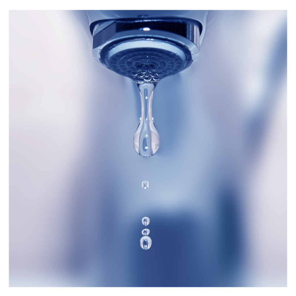 a dripping faucet