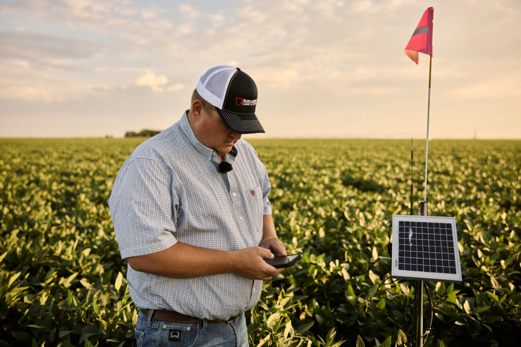 Farmer & rancher Quentin uses soil moisture probes and mobile technology to explore moisture below the surface.